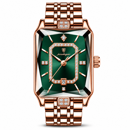POEDAGAR Luxury Woman Watch Steel Quartz
