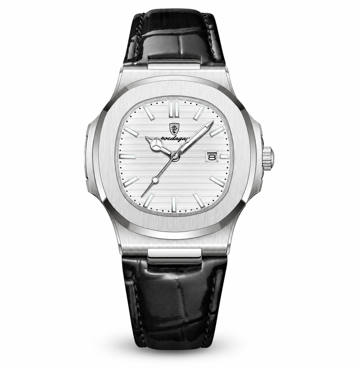 POEDAGAR Square Luxury Watch