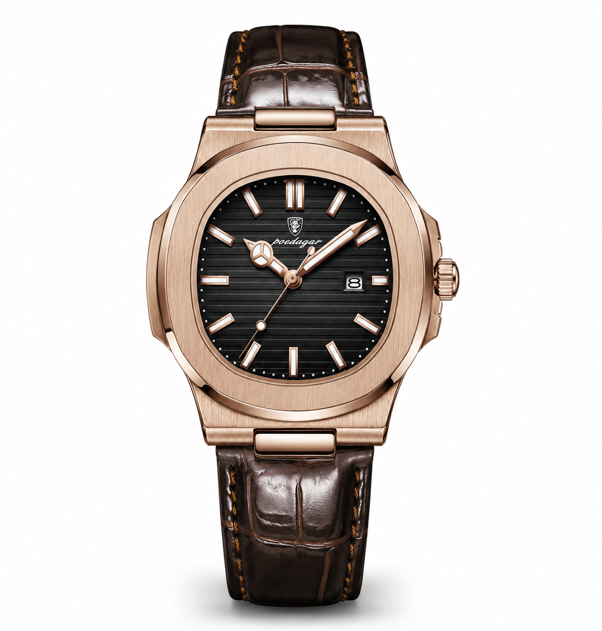 POEDAGAR Square Luxury Watch