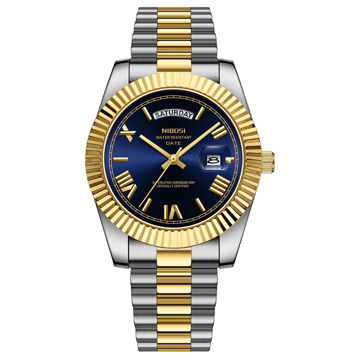NIBOSI Quartz Men Watch Steel Male Clock