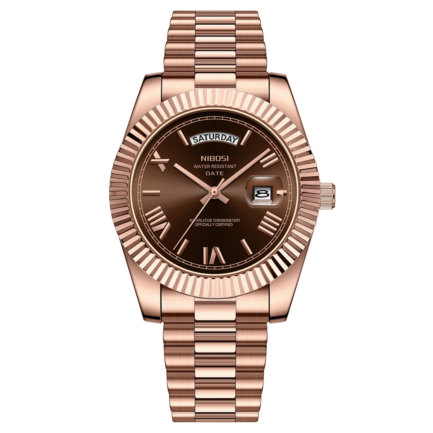 NIBOSI Quartz Men Watch Steel Male Clock