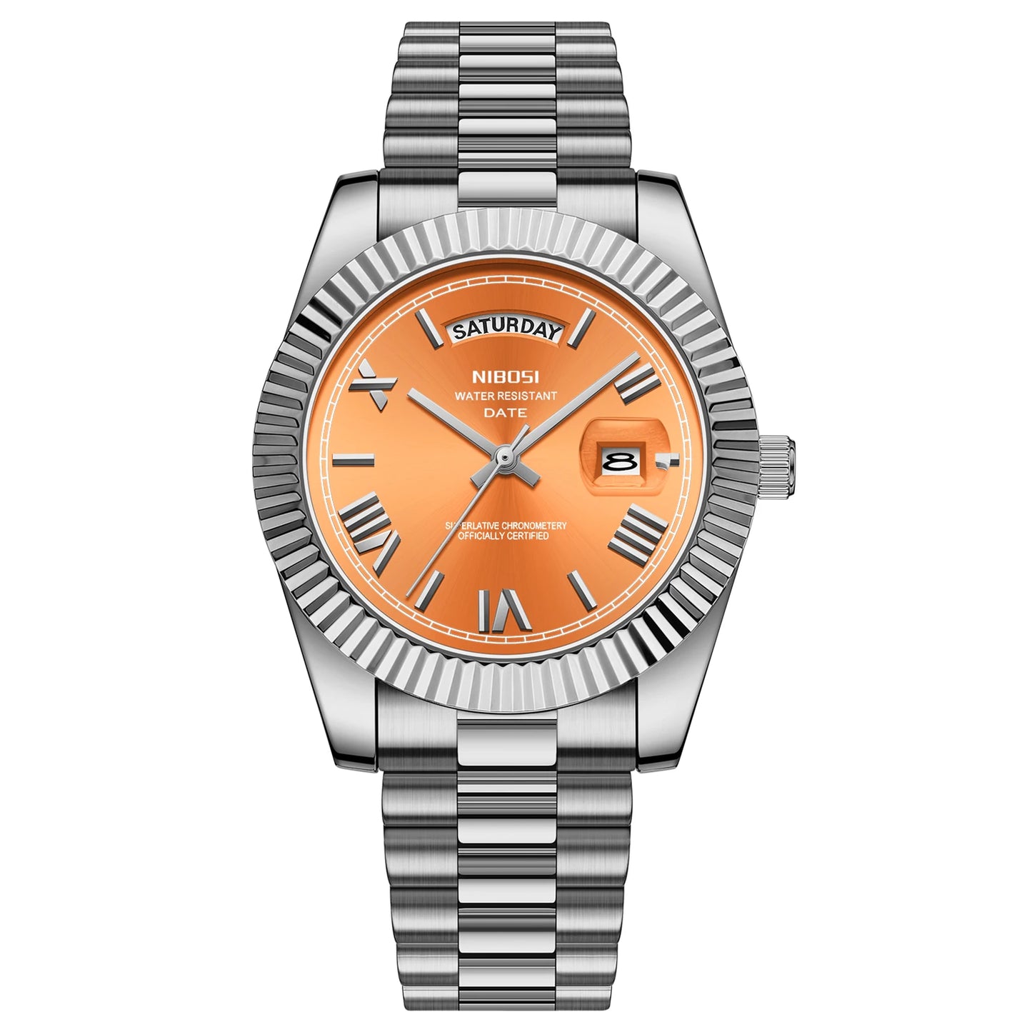 NIBOSI Quartz Men Watch Steel Male Clock