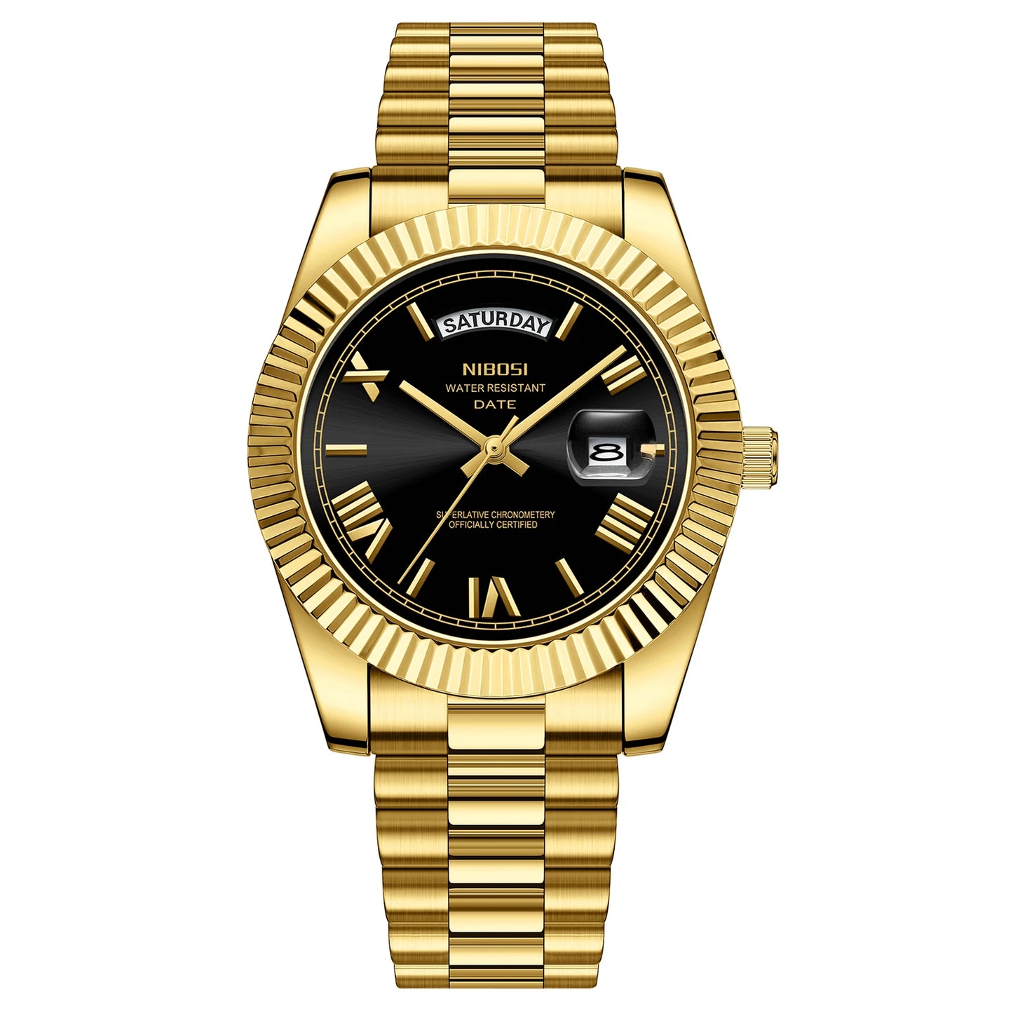 NIBOSI Quartz Men Watch Steel Male Clock