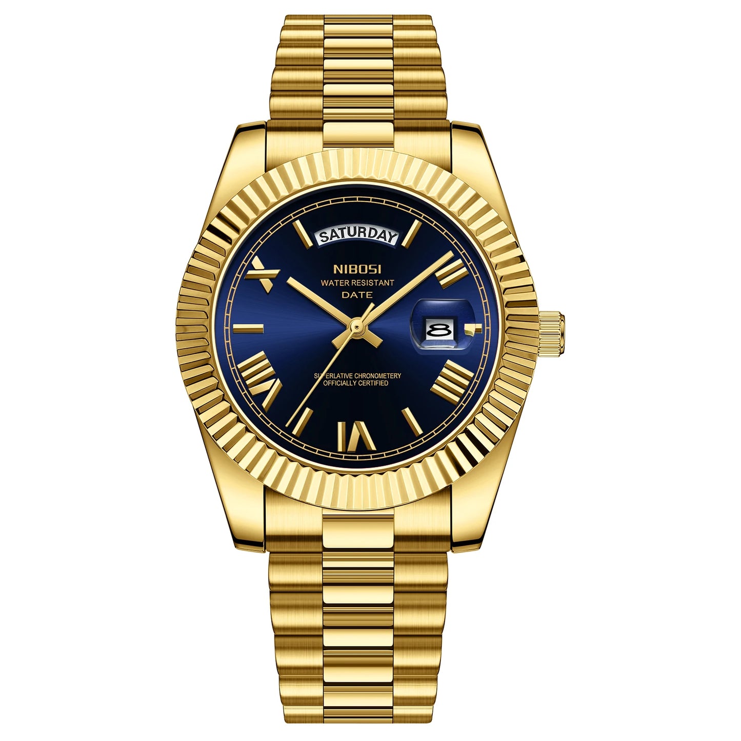NIBOSI Quartz Men Watch Steel Male Clock