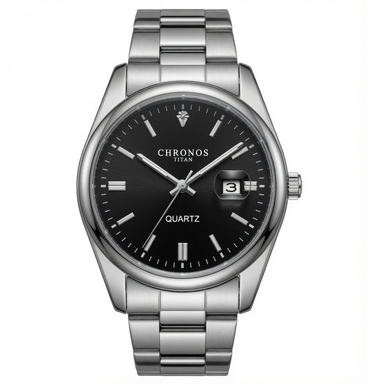 CHRONOS Top Brand Luxury Man Wristwatch Waterproof Luminous Date Men Watches Stainless Steel Quartz Men's Watch Male reloj